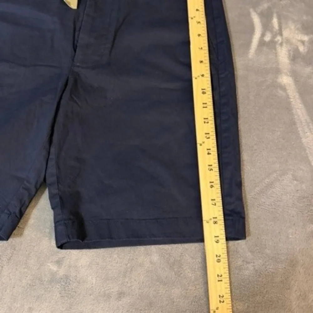 J.Crew Navy Blue Stretch Chino Shorts Mens Size 33x9 Re-Imagined Cotton NEW